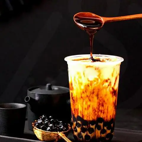 Hình ảnh Sữa tươi trân châu đường đen