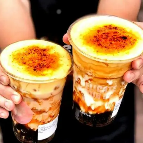 Hình ảnh Trà sữa kem trứng cháy