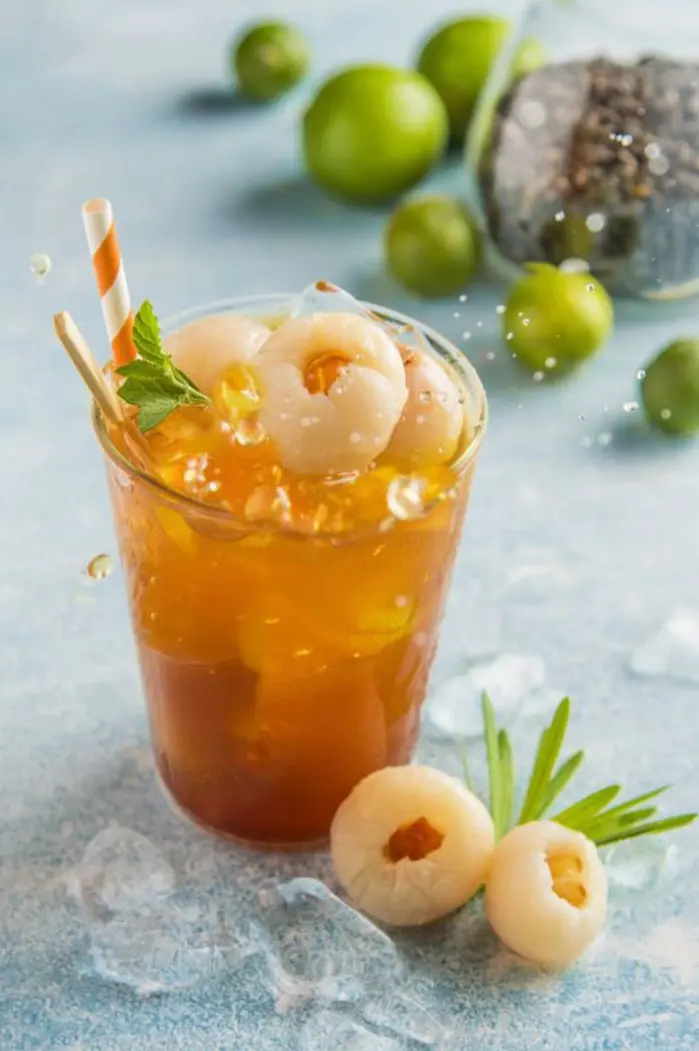 Hình ảnh trà vải ( peach tea)