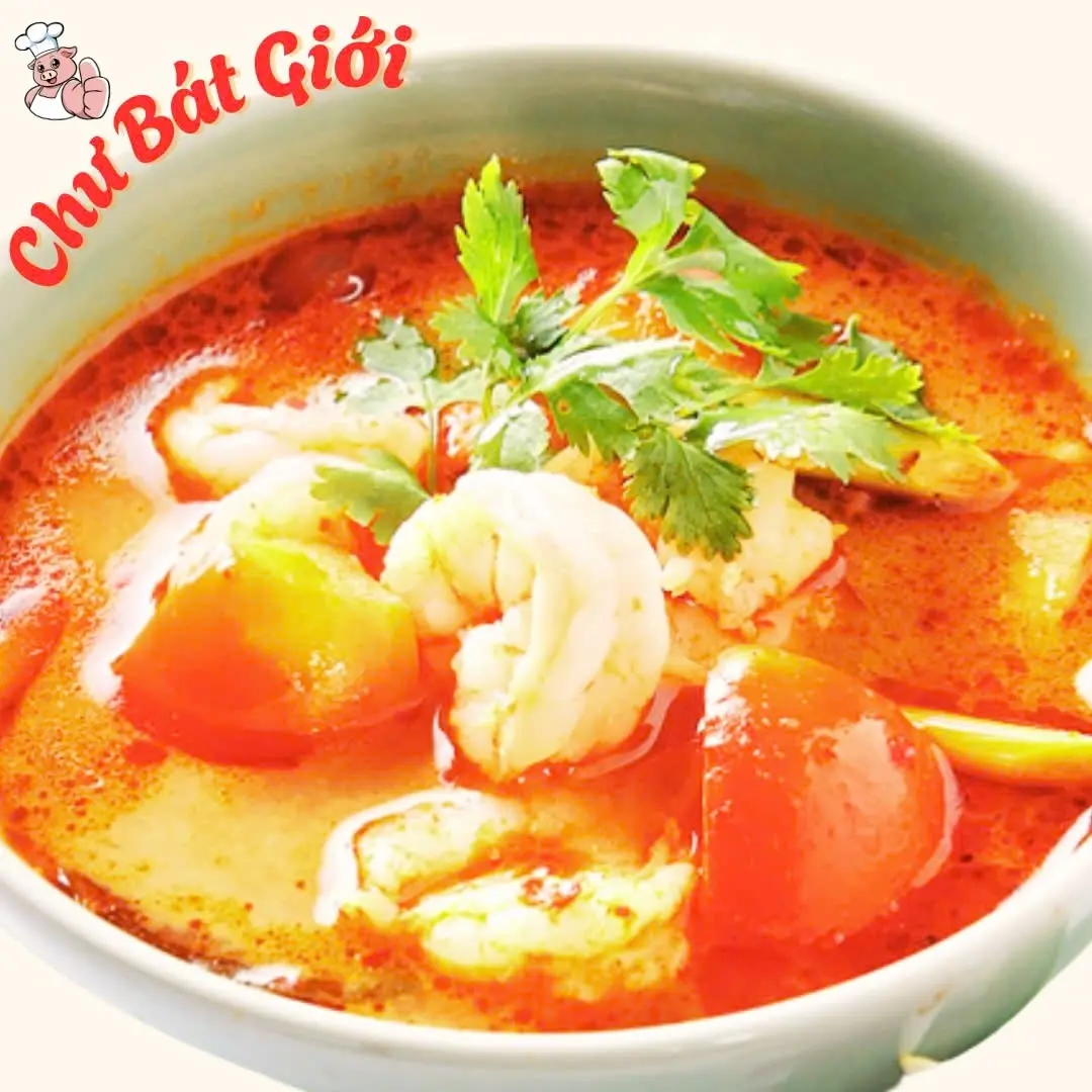 Hình ảnh Canh Soup Hải Sản Nấu Thái 