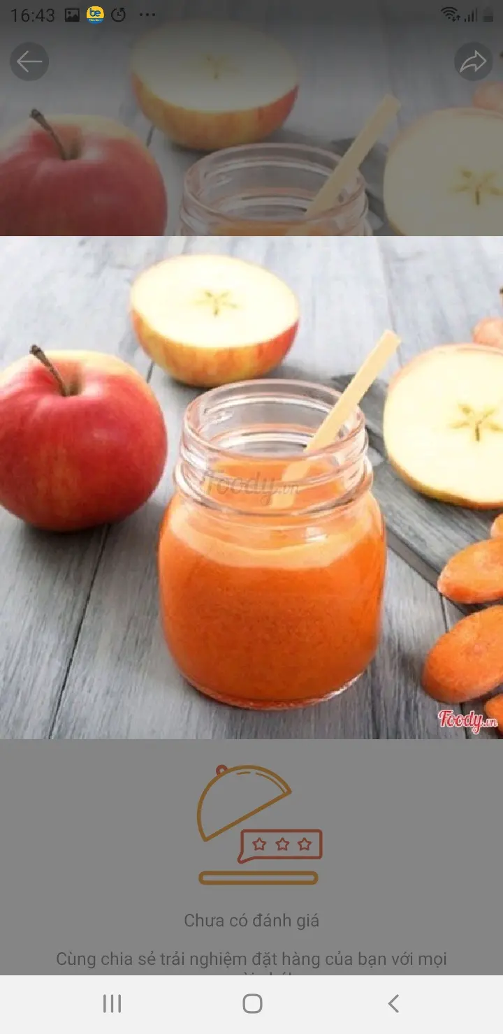 Hình ảnh nước ép Táo + Cà rốt 