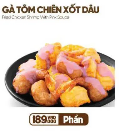 Hình ảnh Gà tôm chiên sốt dâu