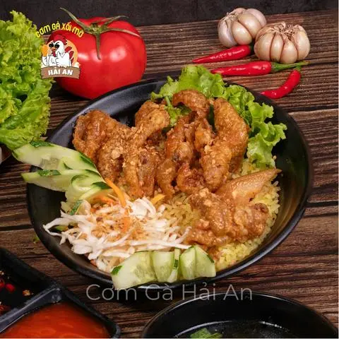 Hình ảnh Cơm Da Gà Xốt Mắm Tỏi