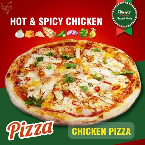 Hình ảnh Pizza Gà Cay Nồng | Hot & Spicy Chicken Pizza