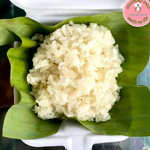 Hình ảnh Xôi trắng chay + muối vừng