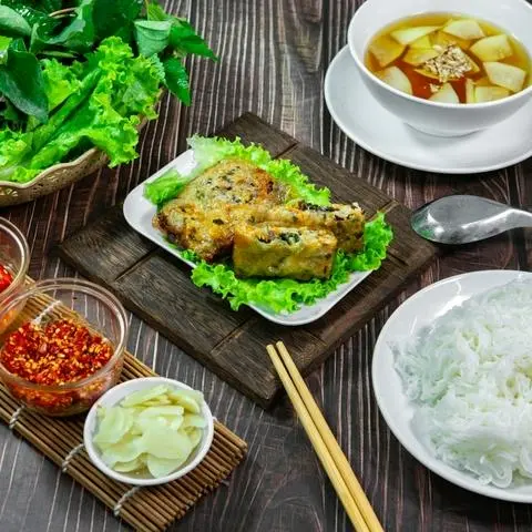 Hình ảnh 1 Bún Chả Hà Nội + 1 Bún Nem Cua Bể + 1 Trà Tắc size L