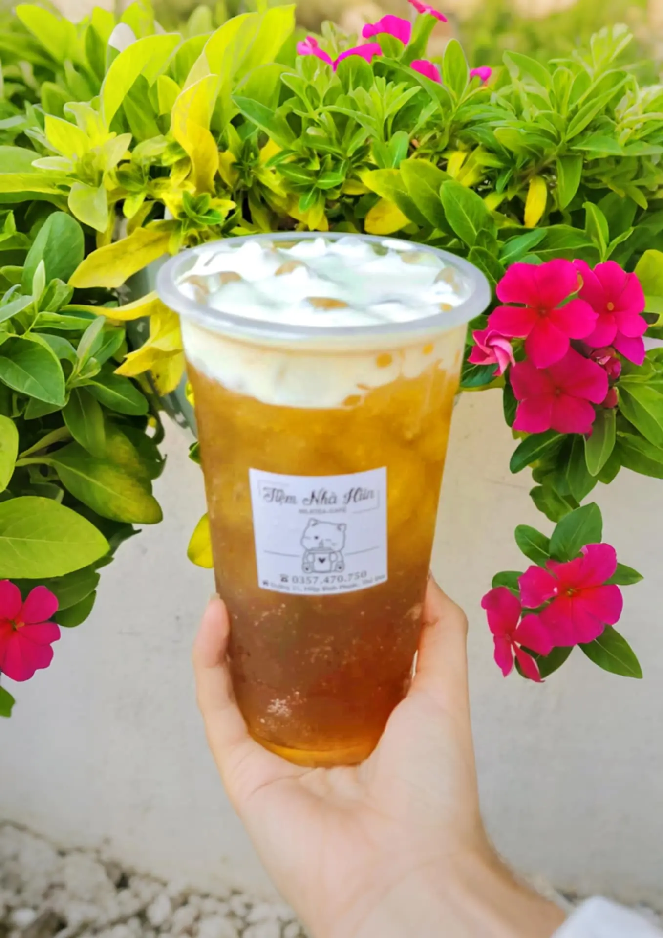 Hình ảnh Hồng trà mật hoa bạc hà Macchiato (đã gồm thuế)