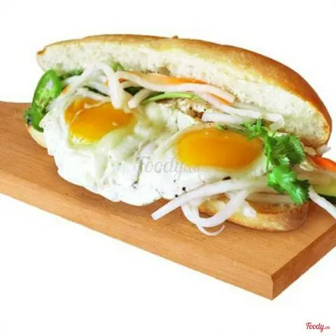 Hình ảnh Bánh mì 2 trứng