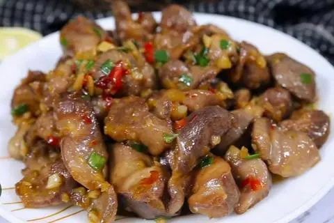 Hình ảnh Lòng gà xào tỏi