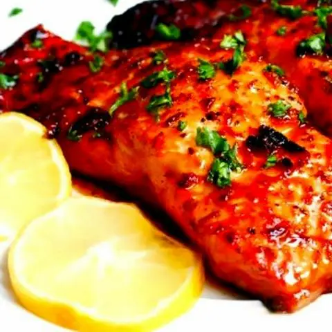 Hình ảnh Cá hồi sốt BBQ