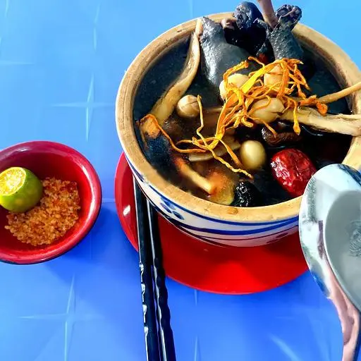Hình ảnh Gà ác tiềm thuốc bắc