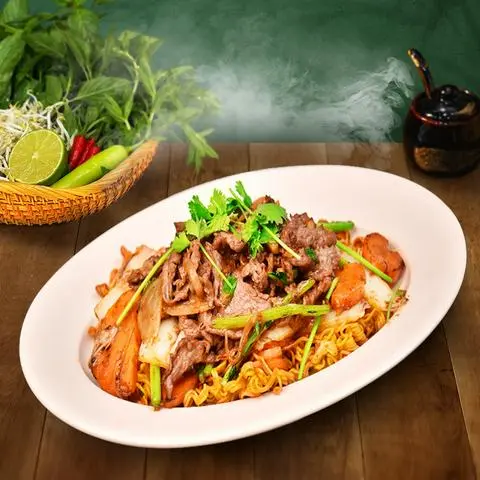 Hình ảnh Mì Xào Bò Sốt Nhất Vị