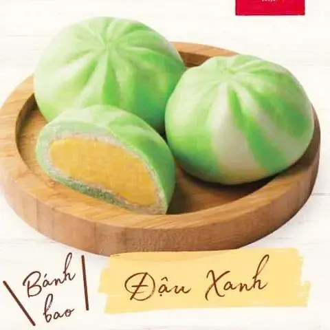 Hình ảnh Bánh bao nhân đậu xanh