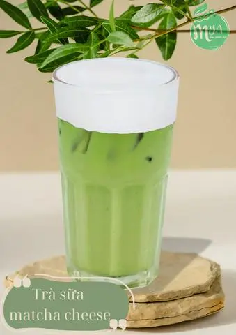 Hình ảnh Trà sữa matcha kem cheese ( trà xanh kem cheese)