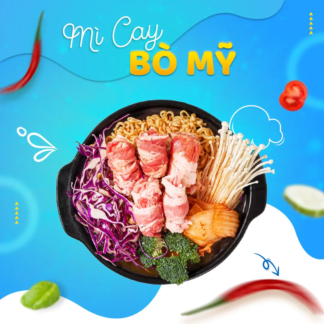 Hình ảnh Mì Cay Bò Mỹ