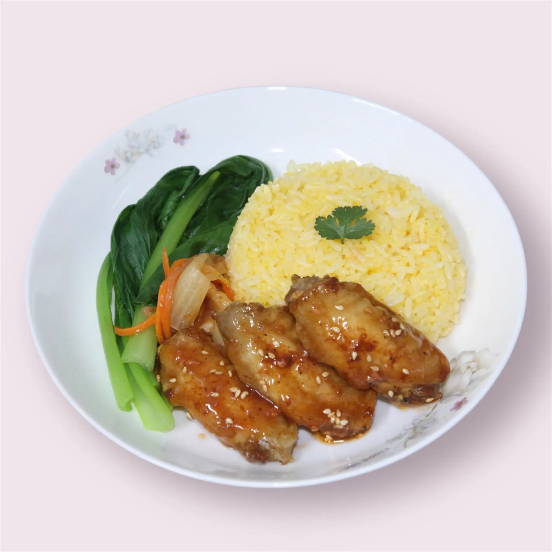 Hình ảnh Cơm cánh gà sốt
