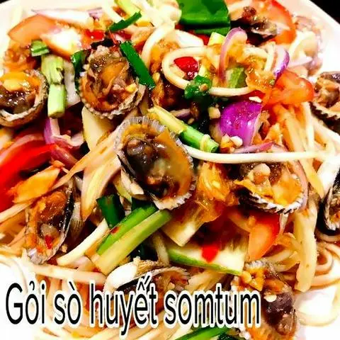 Hình ảnh Gỏi đu đủ sò huyết