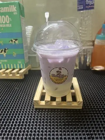 Hình ảnh khoai môn latte kem muối