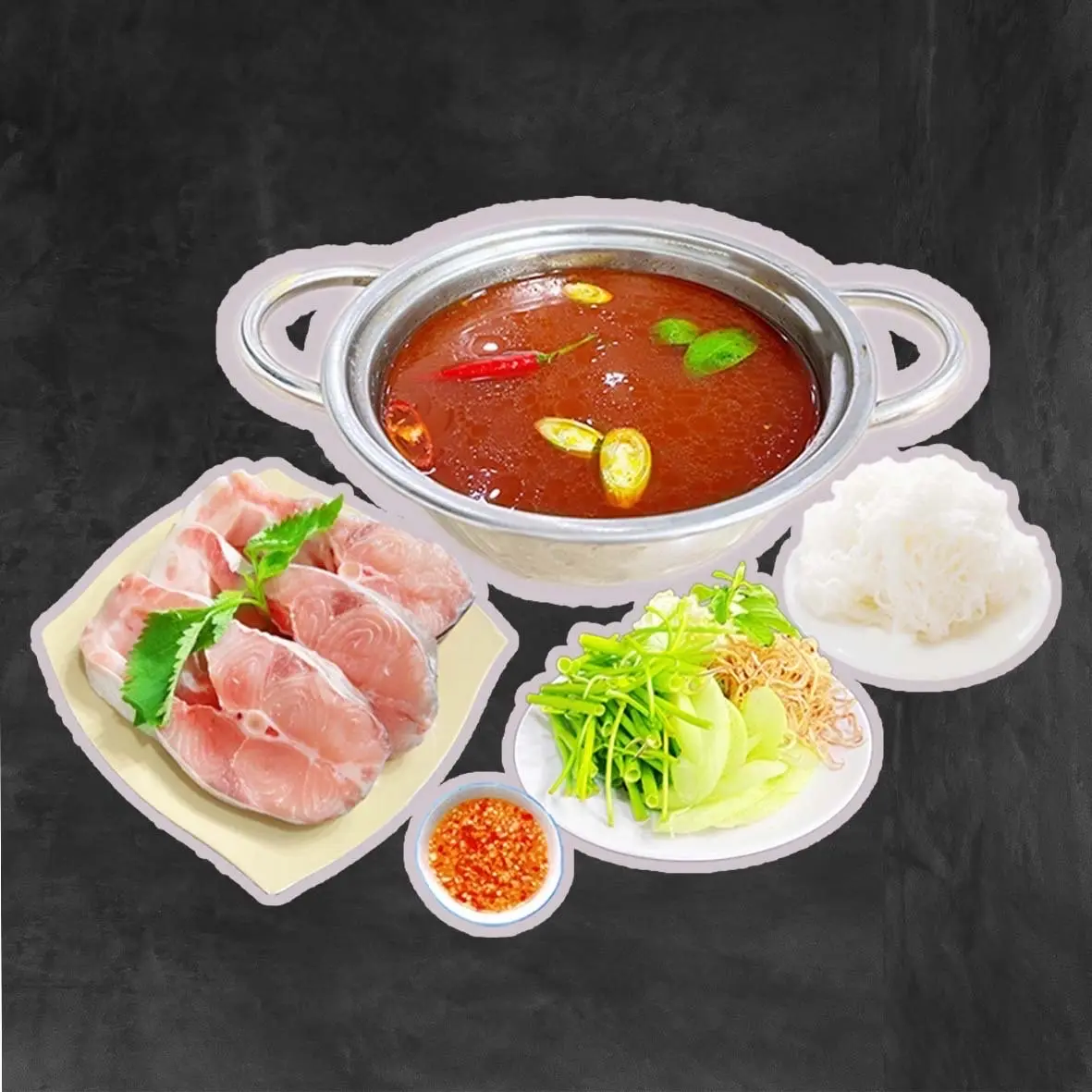 Hình ảnh Lẩu cá hú ( tặng trà tắc)