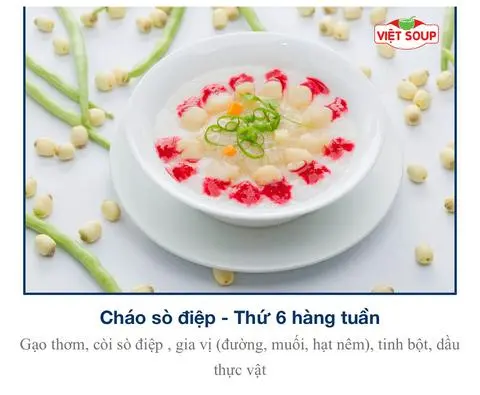 Hình ảnh cháo sò điệp 
