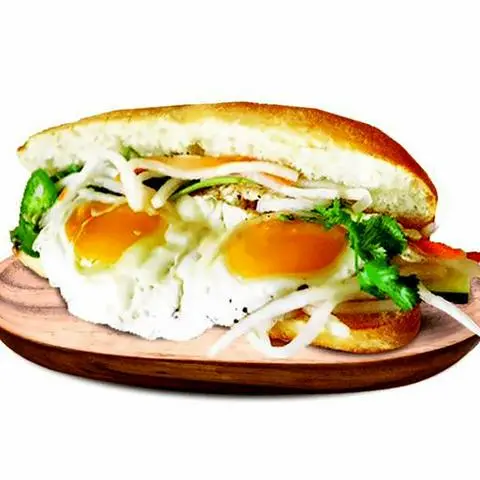 Hình ảnh Bánh mì trứng ốp la