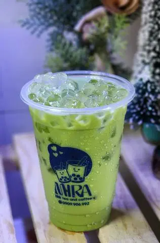 Hình ảnh Trà Thái Xanh - kèm trân châu jelly đường đen