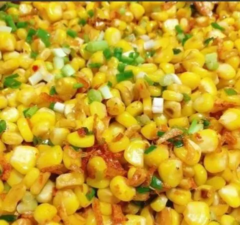 Hình ảnh bắp xào tỏi hành