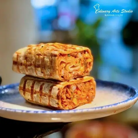 Hình ảnh bánh tacos pháp nhân bò 