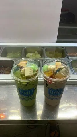 Hình ảnh Trà sữa Thái xanh full topping