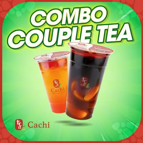 Hình ảnh Combo Lục Trà Dâu + Trà Đào Cam Sả ( Có Miếng Đào )