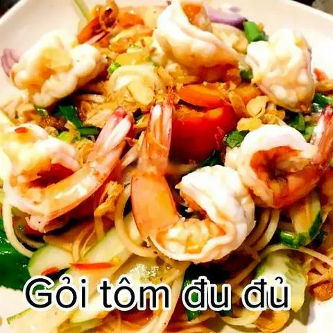 Hình ảnh Gỏi đu đủ tôm chín