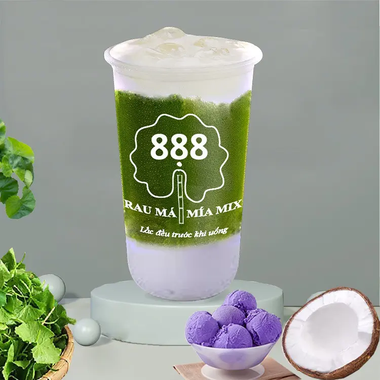Hình ảnh Rau Má Mix Khoai Môn Sữa Dừa 