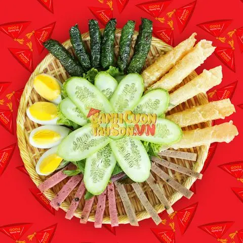 Hình ảnh Mẹt nhỏ Bánh Cuốn Tây Sơn lụi bò + Trà Tắc