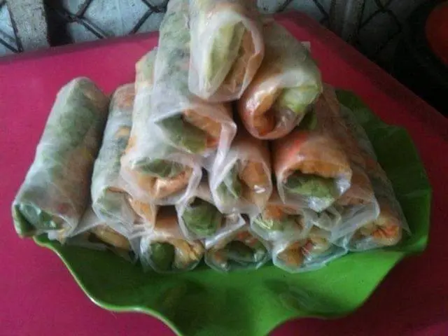 Hình ảnh Bì cuốn chay rau củ 2 cuốn