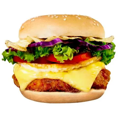 Hình ảnh Burger Gà rán Trứng Phô mai