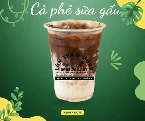 Hình ảnh Cà phê sữa gấu
