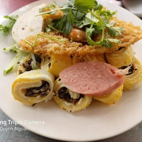 Hình ảnh Bánh cuốn trứng có nhân