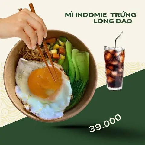 Hình ảnh Mì trộn Indomie trứng lòng đào tặng 1 ly coca