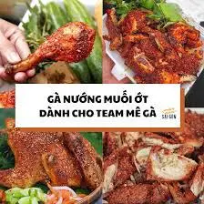Hình ảnh 2 con Gà Nướng Muối Ớt thơm ngon 