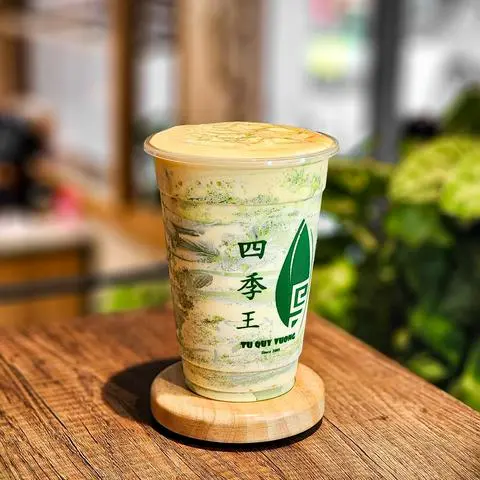 Hình ảnh Trà Sữa Matcha Kem Trứng Tứ Quý Vương