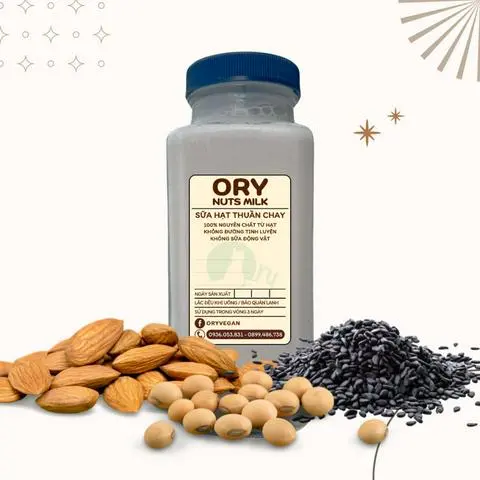 Hình ảnh Sữa Hạnh Nhân, Đậu Nành, Mè Đen - Ly 250ml