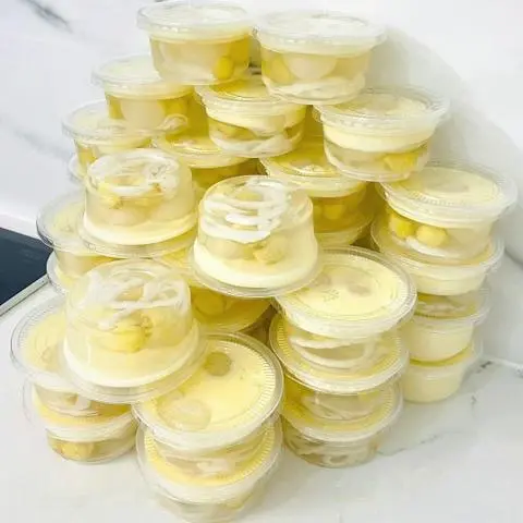 Hình ảnh Combo 5 rau câu sen nhãn kem cheese siêu béo thơm ngon 120gr