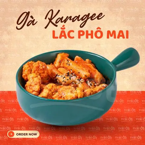 Hình ảnh Gà Karaaage Lắc Phô Mai Tokbokki