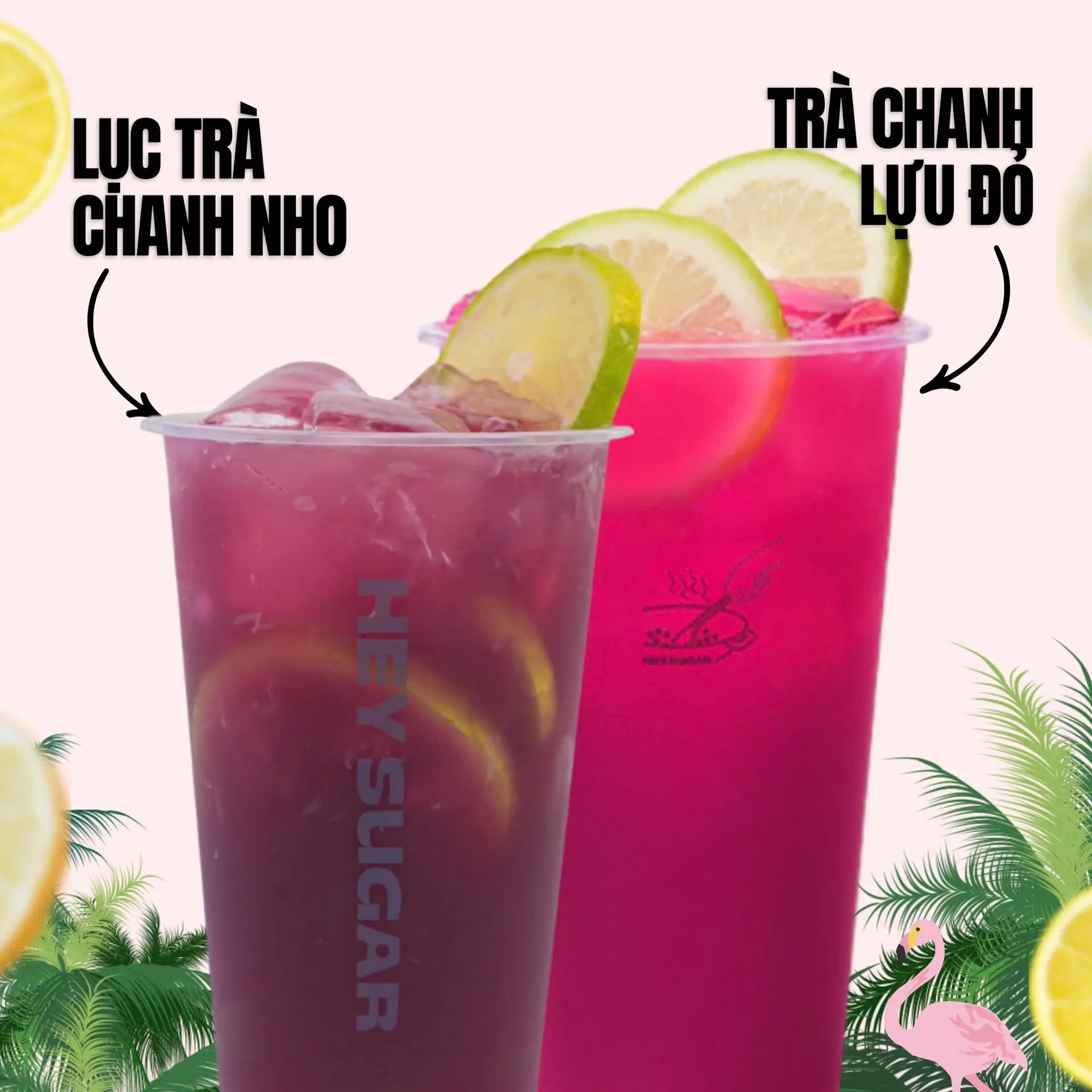 Hình ảnh Combo Tropical Best Seller 2 (Lục Trà Chanh Nho và Trà Chanh Lựu Đỏ)