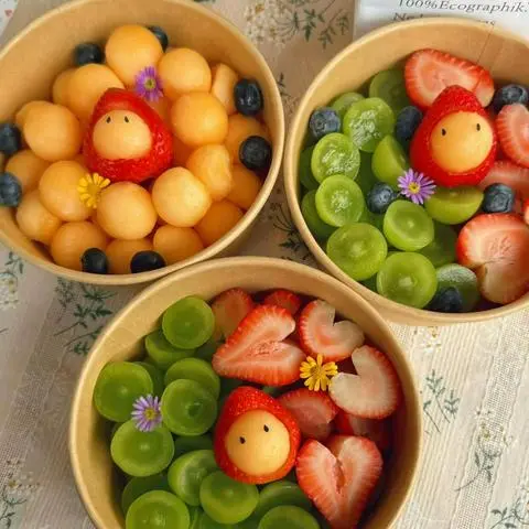 Hình ảnh Dưa lưới - dâu - việt quất