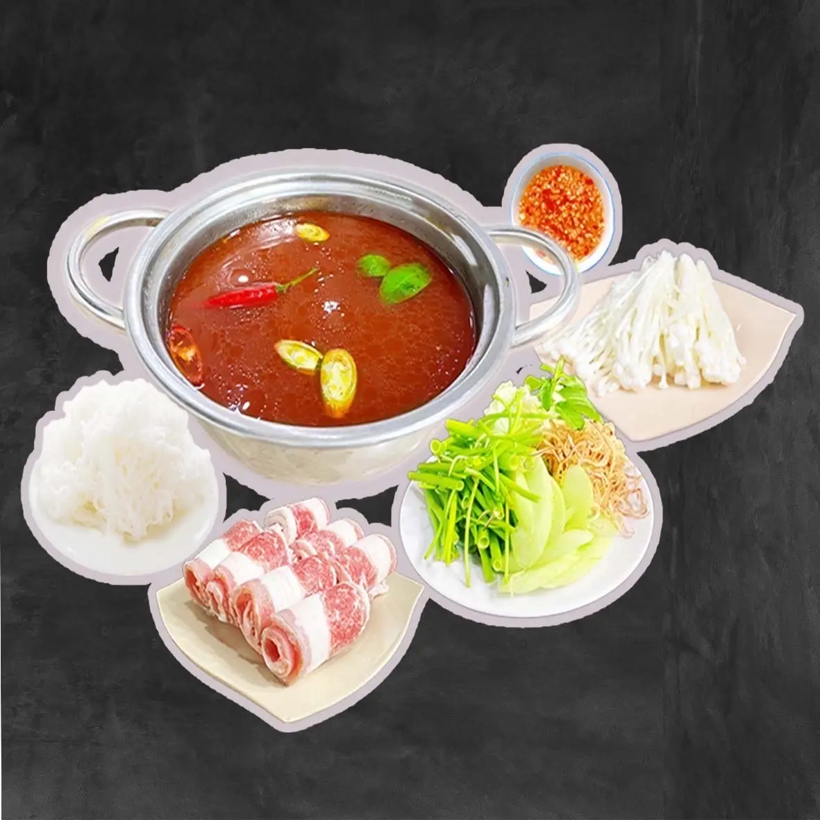Hình ảnh Lẩu nấm bò ( tặng trà tắc)