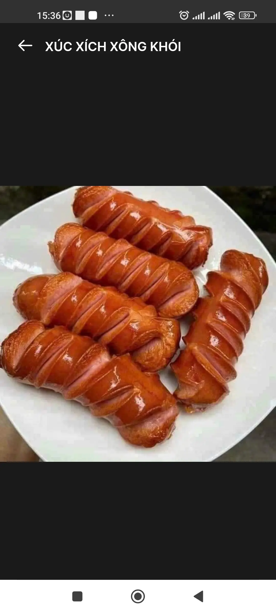 Hình ảnh XÚC XÍCH XÔNG KHÓI