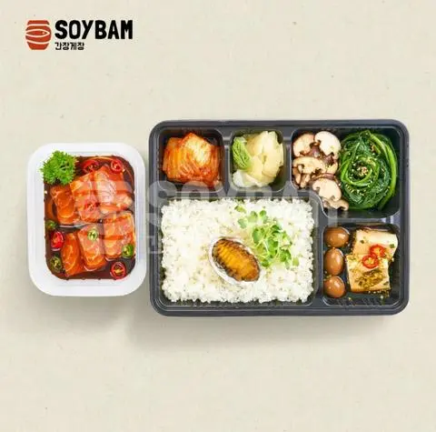 Hình ảnh Set 3 - Cơm cá hồi, bào ngư ngâm tương