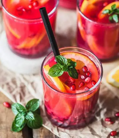 Hình ảnh Nước Ép Lựu + Cam
