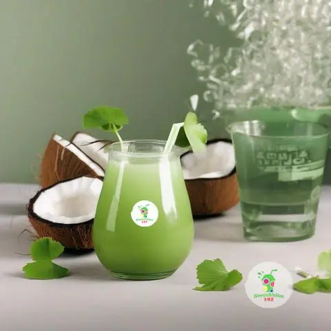 Hình ảnh Nước ép rau má dừa non (ly 700ml)